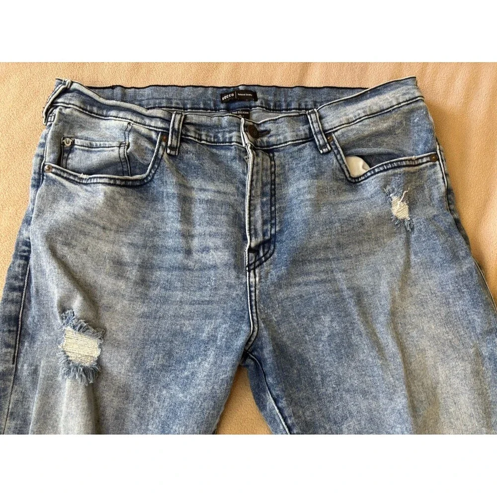 True Religion Rocco Relaxed Skinny Jeans Size 38x33